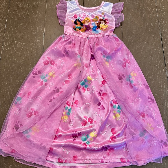 Toddler Girls Disney Princess Pink Floral Fantasy Dress or Nightgown • Size 3T - Picture 5 of 12